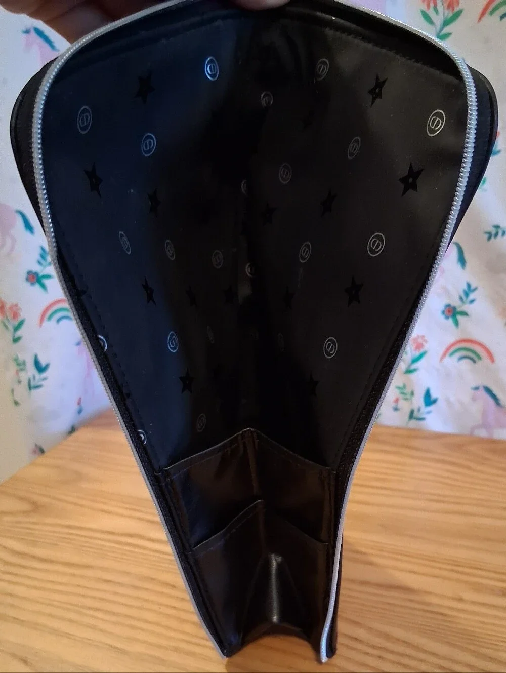 Christian Dior Beauty Black Vegan Travel Cosmetic Makeup Beauty Brush Bag